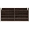 vidaXL Dulap cu vitrină, stejar maro, 100x8,5x50 cm, lemn prelucrat