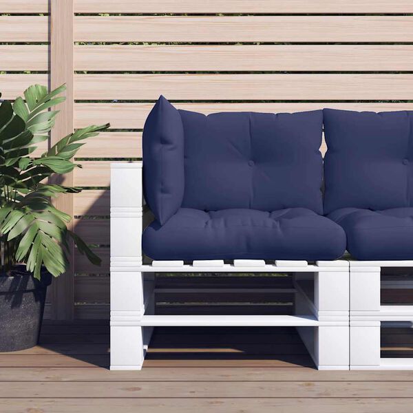 vidaXL Perne canapea din paleți, 3 buc., bleumarin, textil Oxford