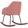 vidaXL Scaun balansoar, roz, catifea