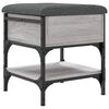 vidaXL Bancă de pantofi, gri sonoma, 42x42x45 cm, lemn prelucrat