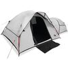 vidaXL Cort camping, 5 persoane, alb, țesătură opacă, impermeabil