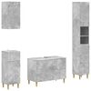 vidaXL Set de dulapuri pentru baie, 4 piese DELFT Gri Beton