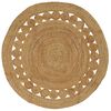 vidaXL Covoare de zonă natural &Oslash; 150 cm Iută