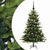 vidaXL Brad de Crăciun artificial cu glob 120 cm 150 LED-uri Alb cald