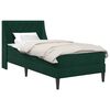 vidaXL Cadru de pat cu saltea Verde &icirc;nchis 90 x 200 cm Catifea