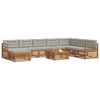 vidaXL Seturi de canapele cu pernă 9 pcs Gri natural și deschis