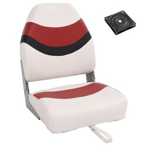 vidaXL Set cu scaun pentru barcă, pliabil, 2 piese, spătar &icirc;nalt