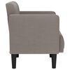 vidaXL Canapea loveseat, taupe, 111 cm, textil