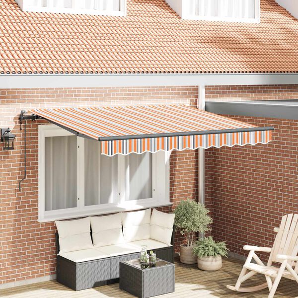 vidaXL Cortina Retractabilă Multicolour 350 x 200 cm țesătură