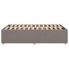 vidaXL Cadru de pat fără saltea Taupe 120x190 cm țesătură