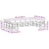 vidaXL Set de canapele de exterior 10 pcs Gri natural și deschis