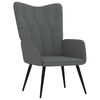 vidaXL Scaun de relaxare, gri &icirc;nchis, material textil