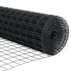 vidaXL Gard Euro Gri 0.6 x 10 m Fier acoperit cu PVC