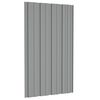 vidaXL Panou de acoperiș 12 pcs Gri 80 x 45 cm Oțel galvanizat