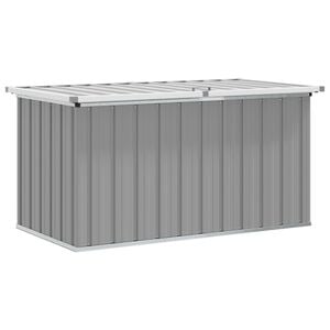 vidaXL Ladă de depozitare pentru grădină, gri, 129x67x65 cm