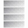 vidaXL Trepte 4 buc. 100 x 30 cm Argintiu Aluminiu Dreptunghiular
