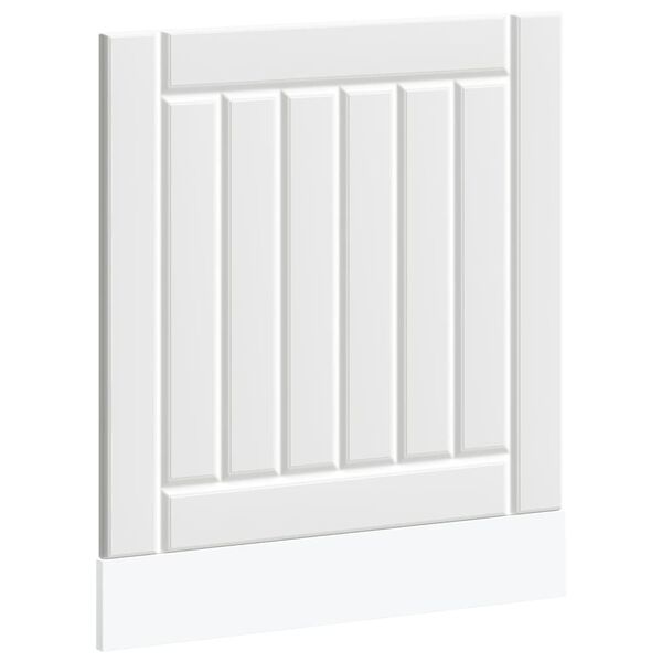 vidaXL Panou pentru mașină de spălat vase „Lucca” lemn prelucrat alb