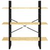 vidaXL Bibliotecă cu 3 rafturi, 100x30x105 cm, lemn masiv de pin