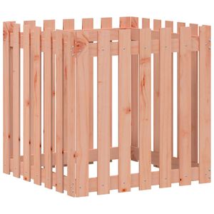 vidaXL Jardinieră grădină design gard, 70x70x70 cm, lemn masiv douglas
