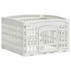 vidaXL Spațiu de joacă pentru c&acirc;ini cu 4 panouri 60 x 60 x 38 cm Alb