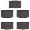 vidaXL Inele pentru vaze 5 buc. Negru 40 x 40 x 20 cm