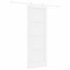 vidaXL Ușă glisantă 73,5 x 198,5 cm Lemn prelucrat Alb