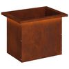 vidaXL Jardinieră de grădină cu LED Ruginit 30 x 40 x 30 cm