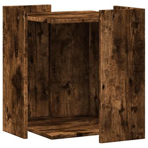 vidaXL Cutie litieră pisici stejar fumuriu 42x42x51 cm lemn prelucrat