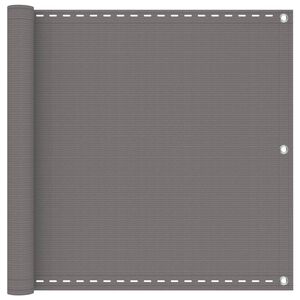 vidaXL Ecran de balcon Dreptunghiular 75 x 300 cm HDPE și Aluminiu