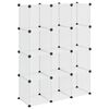 vidaXL Organizator cub de depozitare, 12 cuburi, transparent, PP