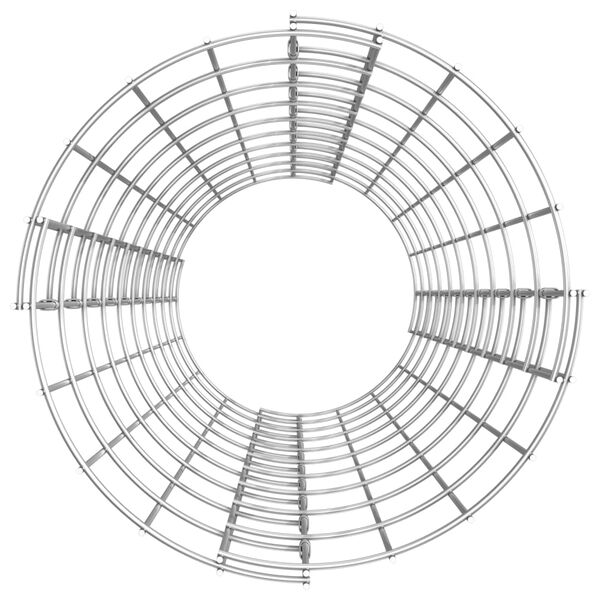 vidaXL Stâlp de gabion, Ø30x100 cm, oțel galvanizat, circular