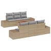 vidaXL Set de canapele pentru grădină 7 buc. Beige și gri deschis
