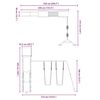 vidaXL Set de joacă pentru exterior, lemn masiv de pin