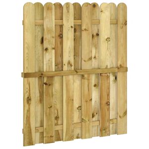 vidaXL Poartă de grădină 100 x 125 cm Lemn masiv de pin Verde