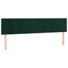 vidaXL Pat box spring cu saltea, verde &icirc;nchis, 120x190 cm, catifea