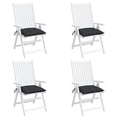 vidaXL Perne de scaun, 4 buc., negru, 50x50x7 cm, textil oxford