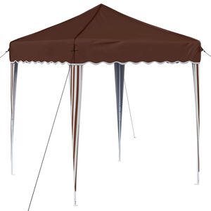 vidaXL Cort de Petrecere Pop-up Maro 195 x 195 x 245 cm