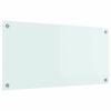vidaXL Panou de bucătărie Lapte 80 x 40 cm sticlă securizată