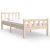 vidaXL Cadru de pat single, 90x190 cm, lemn masiv
