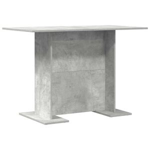 vidaXL Masă de dining 110 x 60 x 75 cm Lemn prelucrat Gri din beton