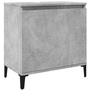 vidaXL Dulap de chiuvetă, gri beton, 58x33x60 cm, lemn prelucrat