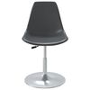 vidaXL Scaune de masă pivotante, 4 buc., gri, PP