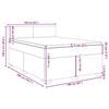 vidaXL Pat box spring cu saltea, verde &icirc;nchis, 160x200 cm, catifea