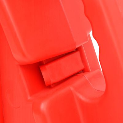 vidaXL Barieră de trafic pliabilă, roșu, 210x50x105 cm