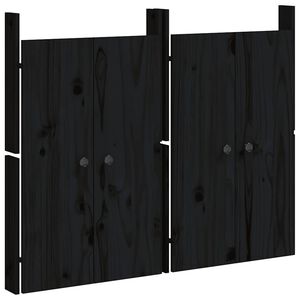 vidaXL Uși de bucătărie de exterior MEPPEL 2 buc., negru, 50x9x82 cm
