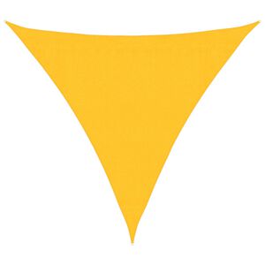 vidaXL P&acirc;nză parasolar, galben, 3,6x3,6x3,6 m , HDPE, 160 g/m&sup2;