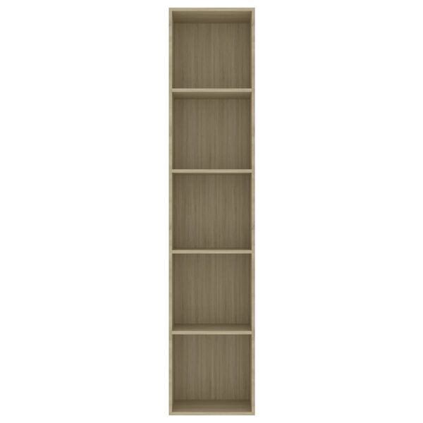 vidaXL Bibliotecă, stejar sonoma, 40x30x189 cm, lemn prelucrat