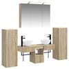 vidaXL Set de mobilier pentru baie 6 buc. Stejar Sonoma