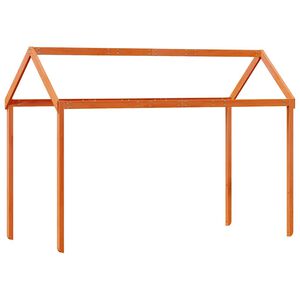 vidaXL Acoperiș Pat Copii, maro, 217x95,5x159 cm Lemn Mass Pin