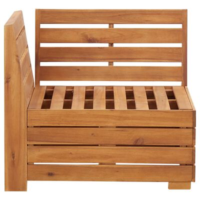 vidaXL Canapea de colț modulară cu perne, 1 buc., lemn masiv de acacia